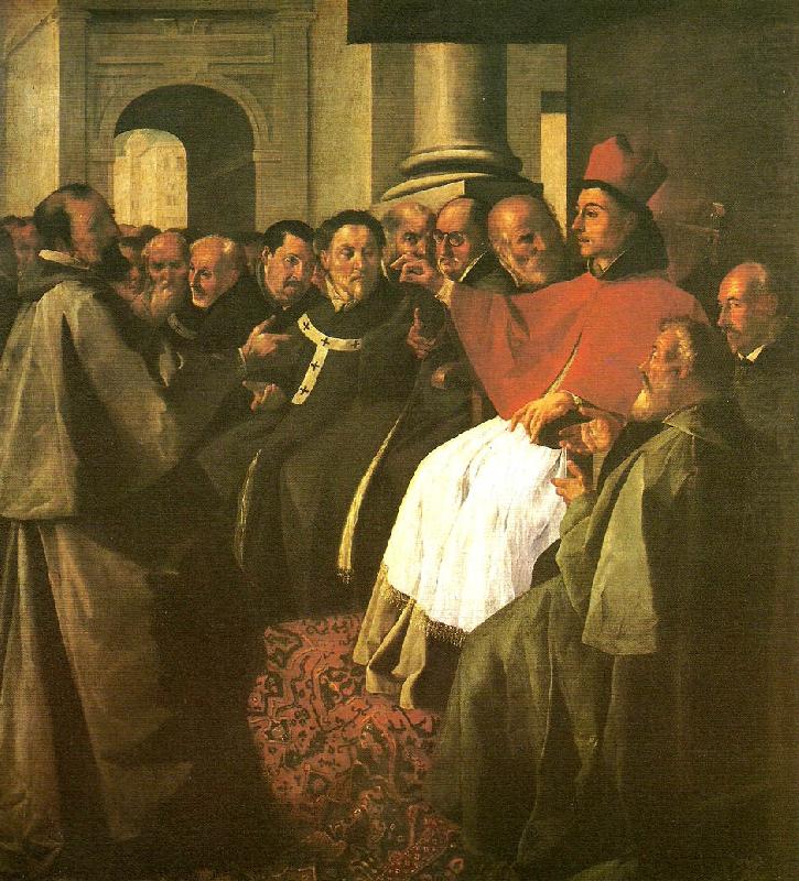 buenaventura at the council of lyon, Francisco de Zurbaran